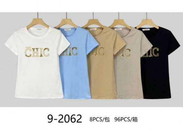 Bluzki damskie Roz Standard, Mix Kolor Paczka 8 szt